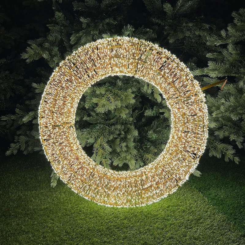 Corona Ghirlanda Con Microled D70 Tom's Lights