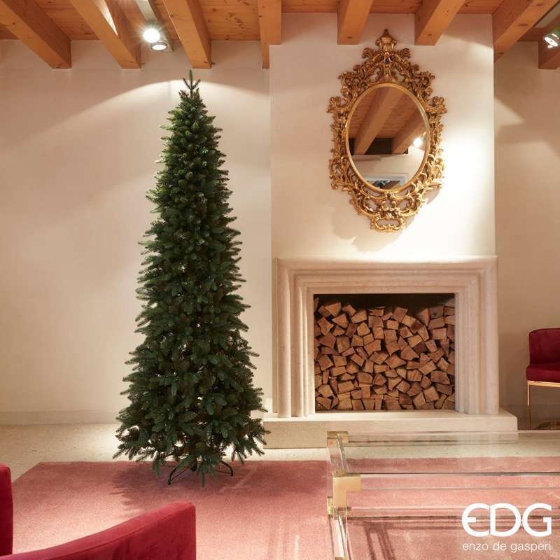 Albero di Natale EDG Pino Slim H240 Natural Senza Led