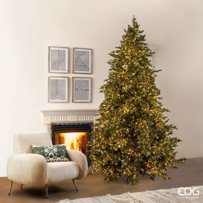 albero di natale EDG pino argentato h270 led